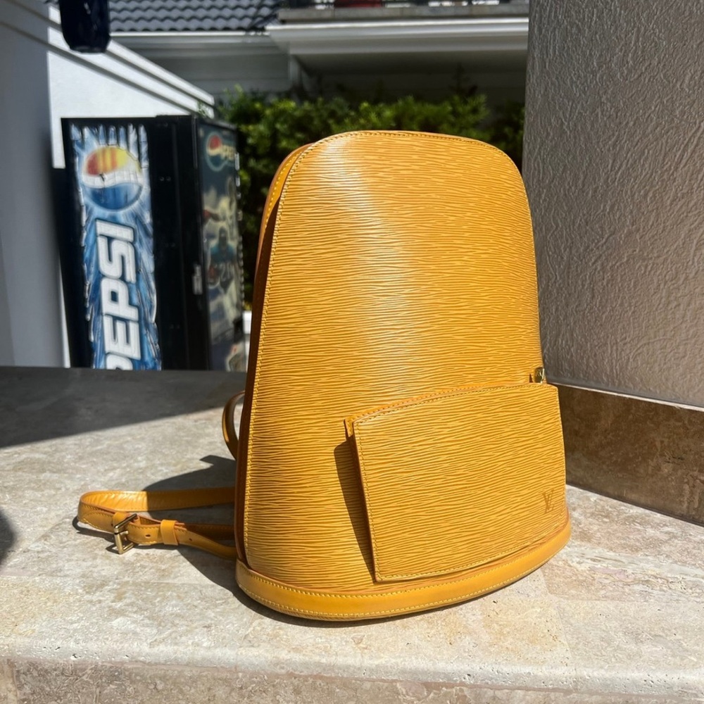 Louis Vuitton Gobelins Yellow Epi Backpack